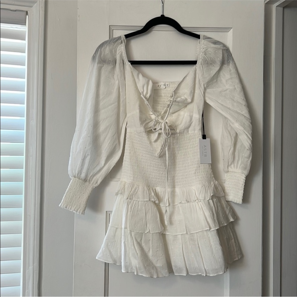 ASTR The Label Long Sleeve Smock Dress, XS - Picture 2 of 6